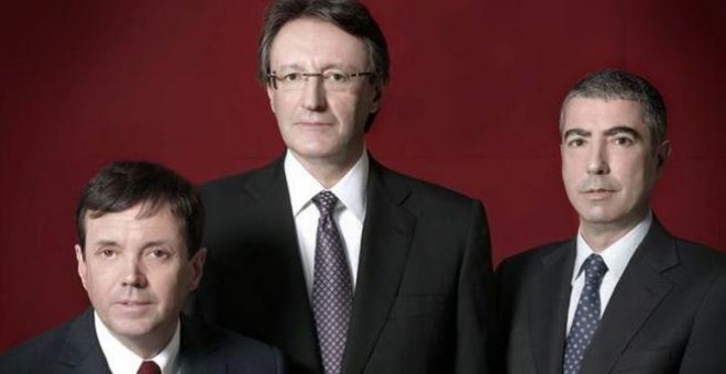Ramón Cierco, Higini Cierco y Joan Pau Miquel.
