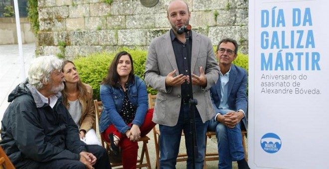 Villares y Beiras, en un acto en Pontevedra hace unos días. EFE/Salvador Sas