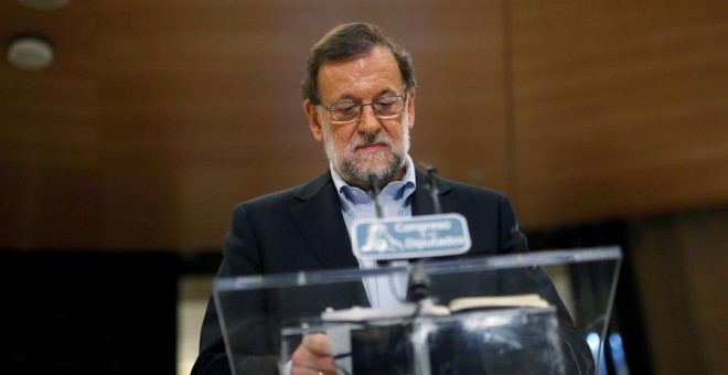 Rajoy, durante su rueda de prensa este jueves. REUTERS/Javier Barbancho