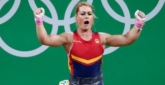 Lidia Valentín, tras ganar el bronce en Río.- LARRY W. SMITH/EFE