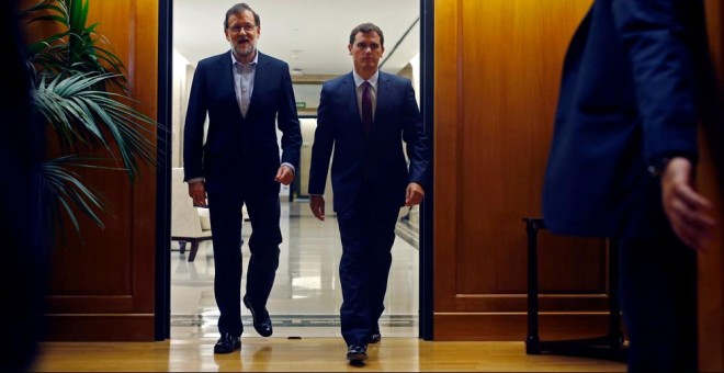 Mariano Rajoy y Albert Rivera, en una foto de archivo. REUTERS