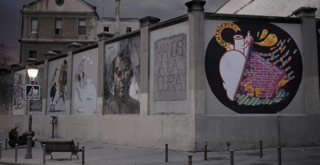 Murales de graffiti en el madrileño barrio de Lavapiés.- A.B.