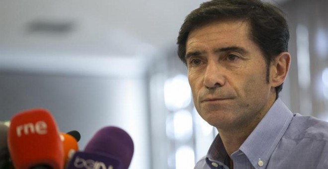 El entrenador Marcelino García Toral ha atendido hoy a los medios de comunicación en rueda de prensa. /EFE