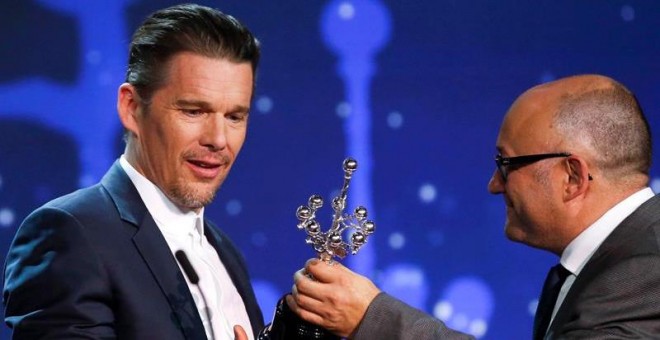 Ethan Hawke recoge el Premio Donostia: 'El cine es mi religión'