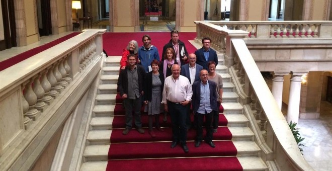 Los 11 diputados de Catalunya sí que es pot en el Parlament