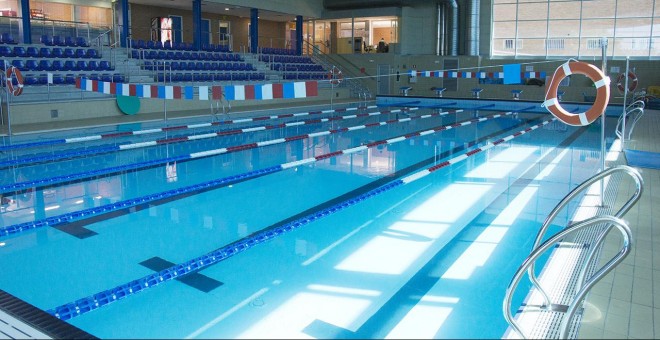 La piscina cubierta de la Universidad Complutense de Madrid.- UCM