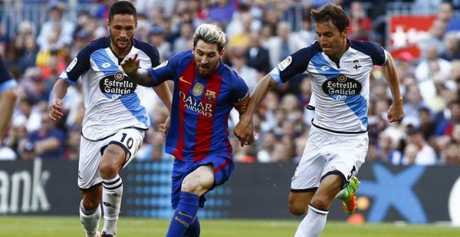 El delantero argentino del FC Barcelona Leo Messi .-EFE