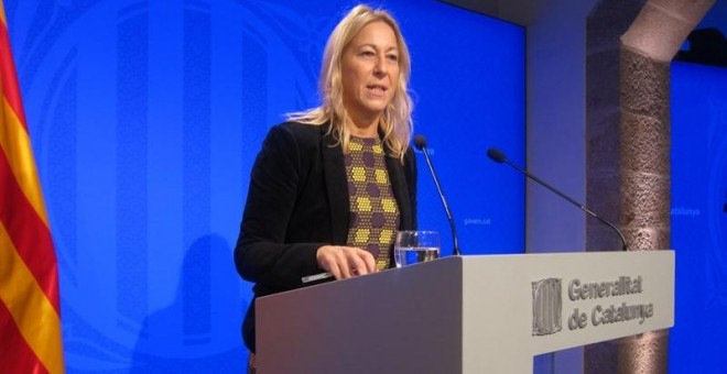 La portavoz del Govern, Neus Munté, ha criticado este martes que la justicia investigue a Carme Forcadell, mientras que casos relacionados con la corrupción política quedan impunes. / Europa Press