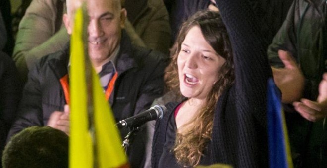 La alcaldesa de Berga (Barcelona), Montse Venturós, que se negó a comparecer ante el juez cuando fue citada los pasados 5 de abril y 17 de octubre por dos delitos electorales./ EFE
