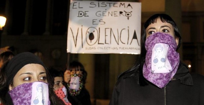 Manifestantes durante la concentración del 7-N en Madrid / EFE