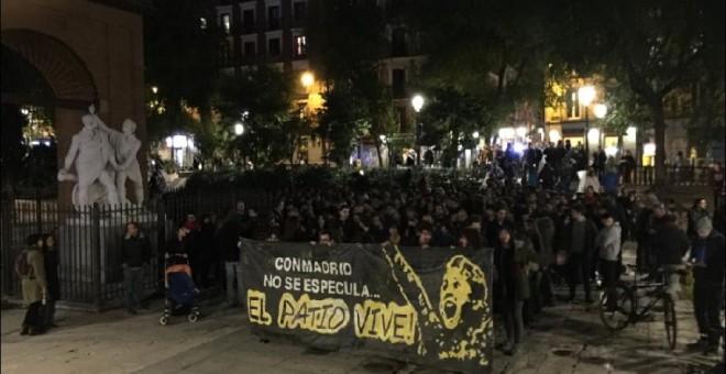 Concentración del Patio Maravillas en la Plaza Dos de Mayo de Madrid. / Juan Carlos Mohr