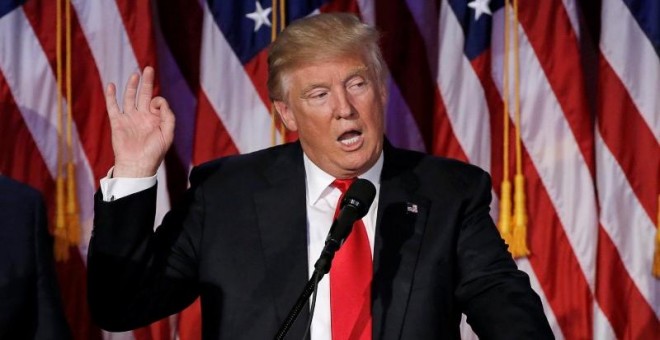 El presidente electo Donald Trump en Nueva York, EEUU. / REUTERS