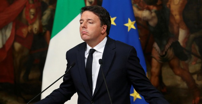 El primer ministro italiano, Matteo Renzi, en una rueda de prensa en Roma. REUTERS/Stefano Rellandini