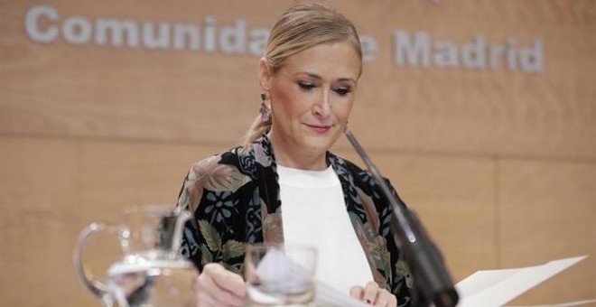 La presidenta de la Comunidad de Madrid, Cristina Cifuentes. Europa Press