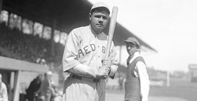 'Babe' Ruth 'El Bambino' en 1919, defendiendo los colores de los Red Sox. /CORDON PRESS