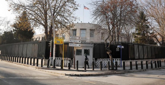 Vista del edificio de la Embajada de EEUU en Ankara (Turquía). REUTERS/Umit Bektas