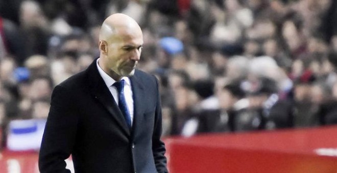 El entrenador del Real Madrid, Zinedine Zidane.-EFE