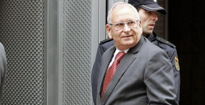 Ángel Sanchís, a su llegada a la Audiencia Nacional el pasado abril /EFE
