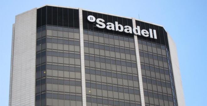 Sede de Banco Sabadell en Barcelona. E.P.