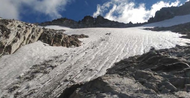 Imagen del glaciar de La Maladeta