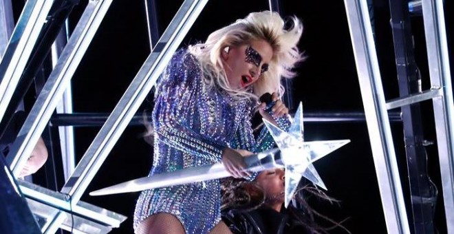 Lady Gaga durante su actuación en la Super Bowl / EFE