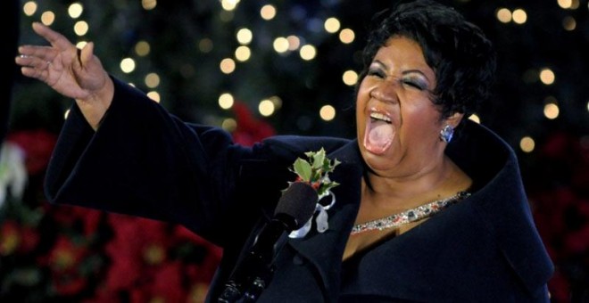 Aretha Franklin durante una actuación en directo hace unos años. | EFE (ARCHIVO)