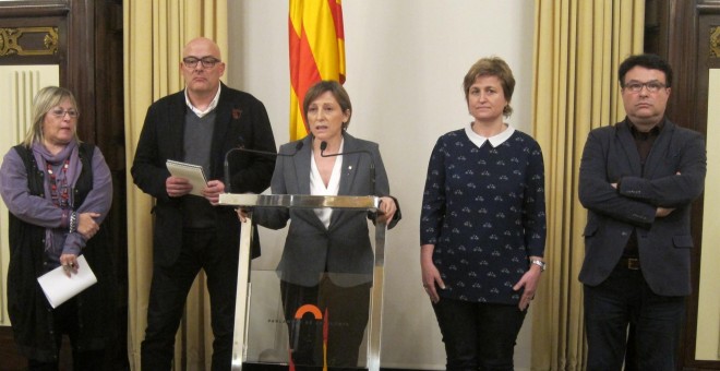 Carme Forcadell i membres de la Mesa del Parlament