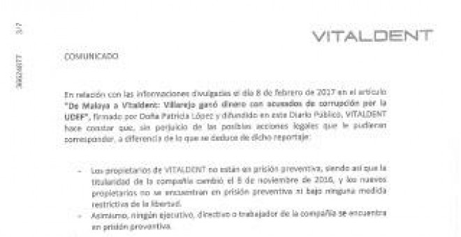 Rectificación Vitaldent