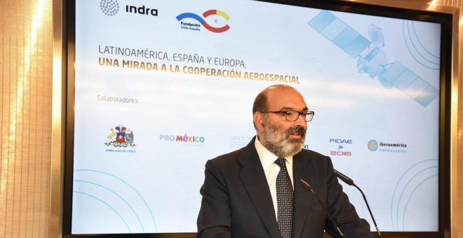 El presidente de Indra, Fernando Abril-Martorell. E.P.