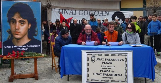 Concentración en memoria de Unai Salanueva