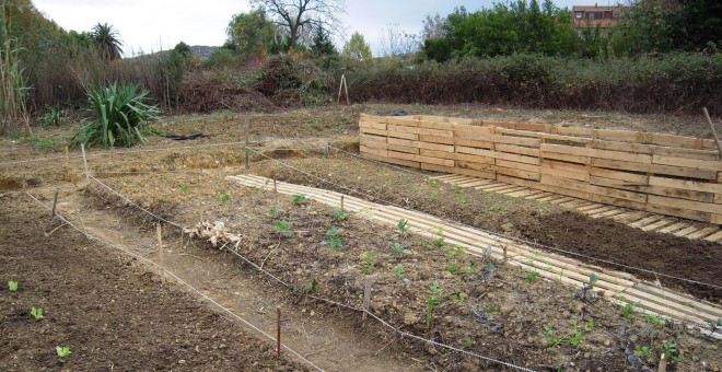 “La Huertaka”, un huerto urbano de 500 metros cuadrados situado en Barakaldo (Bizkaia).