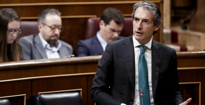 El ministro de Fomento, De la Serna, este miércoles en el Congreso. EFE/Mariscal