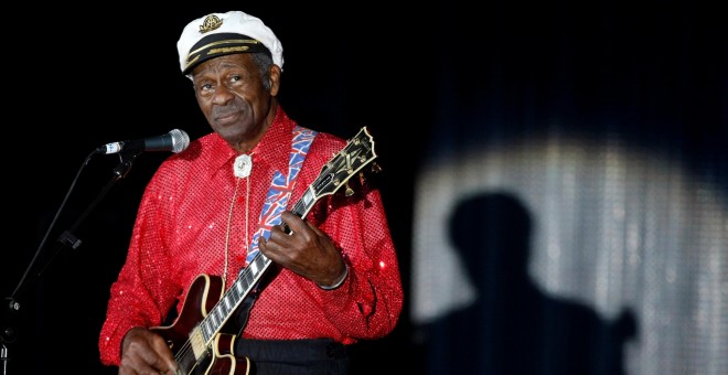 La leyenda del rock & roll, Chuck Berry, en una actuación en Monte Carlo, Mónaco.- REUTERS
