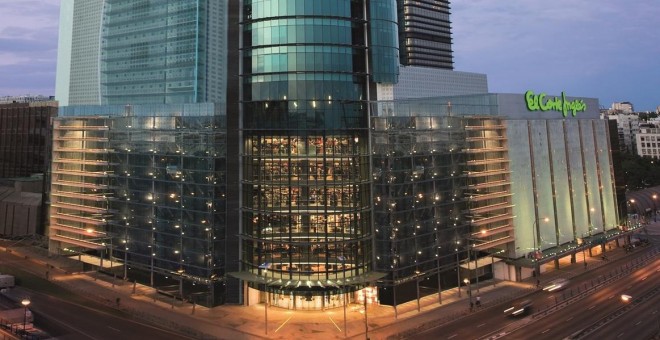 Edificio de El Corte Inglés de Castellana, en Madrid. E.P.