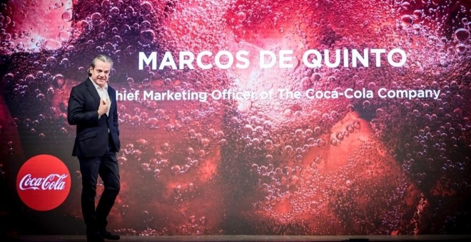 Marcos de Quinto en una presentación de Coca-Cola. E.P.