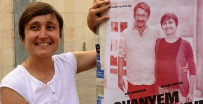 Marta Sibina va encapçalar la candidatura d'En Comú Podem a Girona a les darreres eleccions generals.