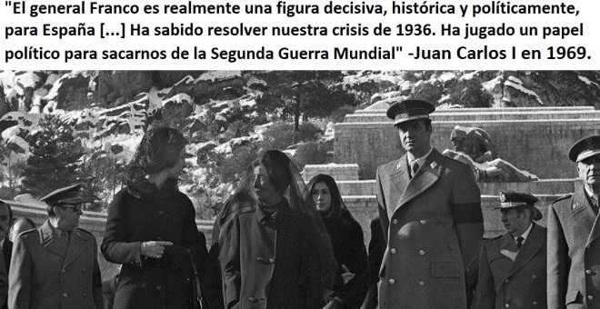 El rey Juan Carlos I en el Valle de los Caídos