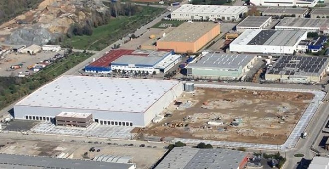 Vista área del centro logístico de Amazon en  Martorells. Ajuntament de Martorelles