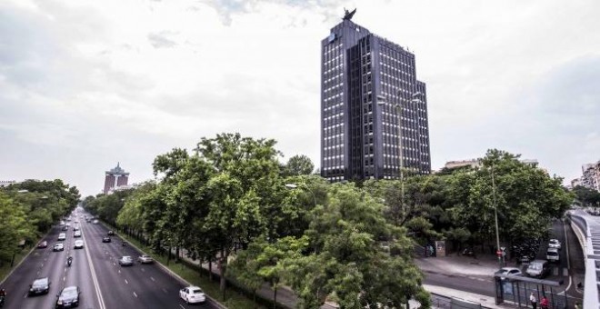 Sede de la aseguradora Mutua Madrileña en el Paseo de la Castellana de Madrid. EFE