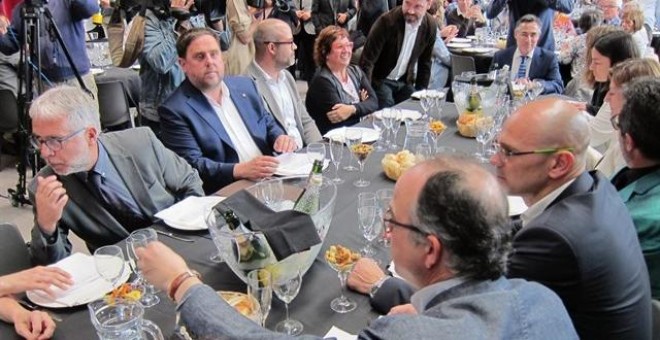 Junqueras a l'acte d'aquest dimarts. EUROPA PRESS