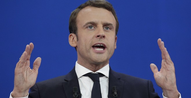 El candidato socioliberal Emmanuel Macron.- EFE