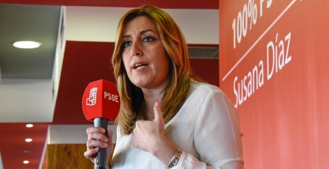 La precandidata a las primarias del PSOE y presidenta de la Junta de Andalucía, Susana Díaz.