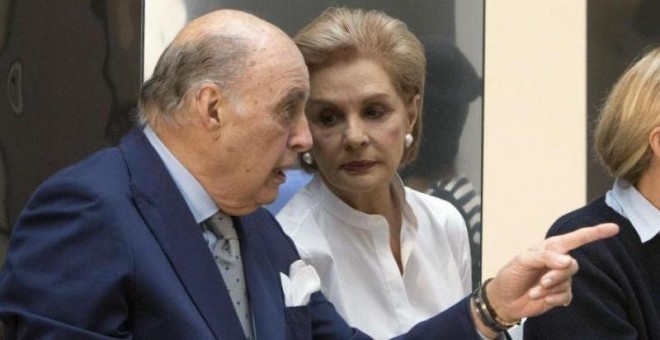 Carolina Herrera y su marido, Reinaldo Herrera. EFE/Archivo