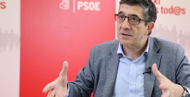 Patxi López, durante la entrevista con 'Público'.