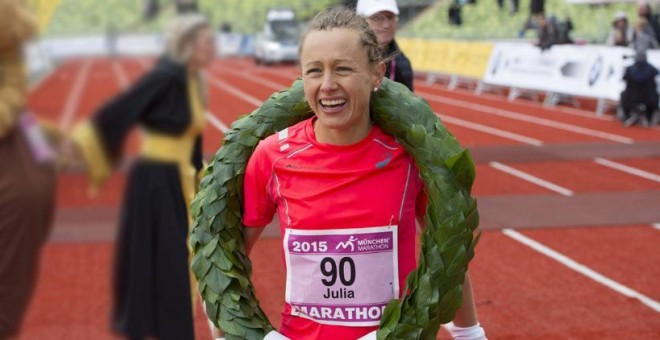 Imagen de archivo de la triatleta alemana Julia Viellehner / REUTERS