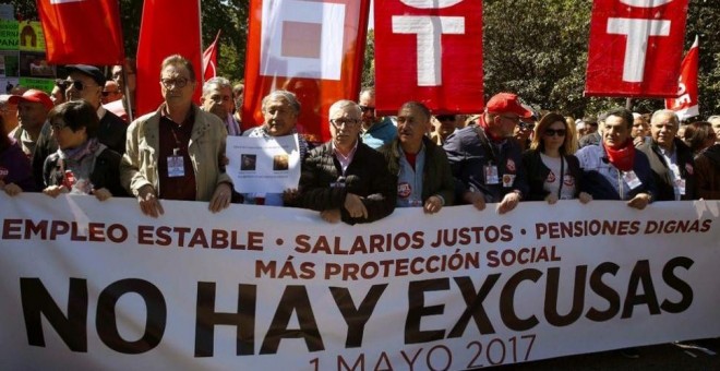 Imagen de la manifestación sindical del 1 de mayo