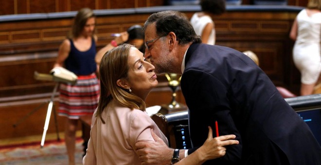 Ana Pastor y Mariano Rajoy.