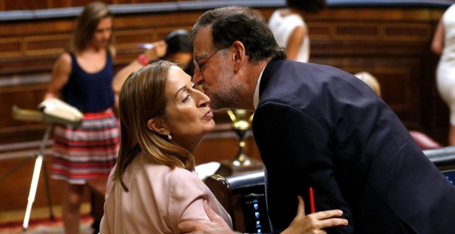 Ana Pastor y Mariano Rajoy.