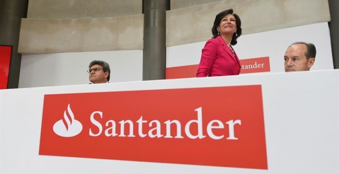 La presidenta del Banco Santander, Ana Patricia Botín, ha comparecido para informar sobre la adquisición del Banco Popular y sobre la ampliación de capital para afrontar esta compra. EFE/Fernando Villar
