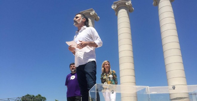 Intervención del presidente de Òmnium Cultural, Jordi Cuixart